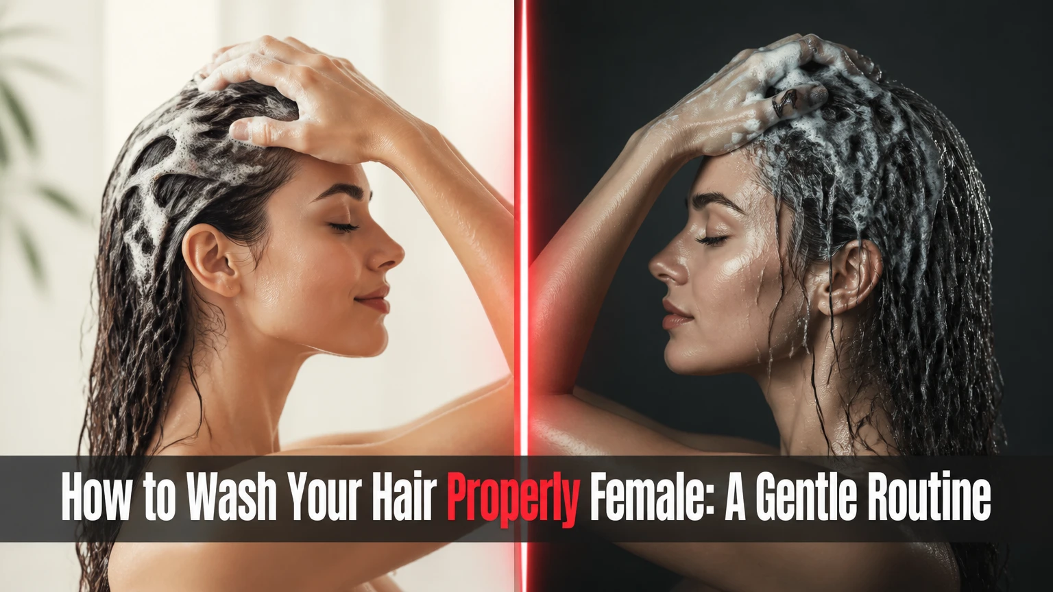 how to wash your hair properly female